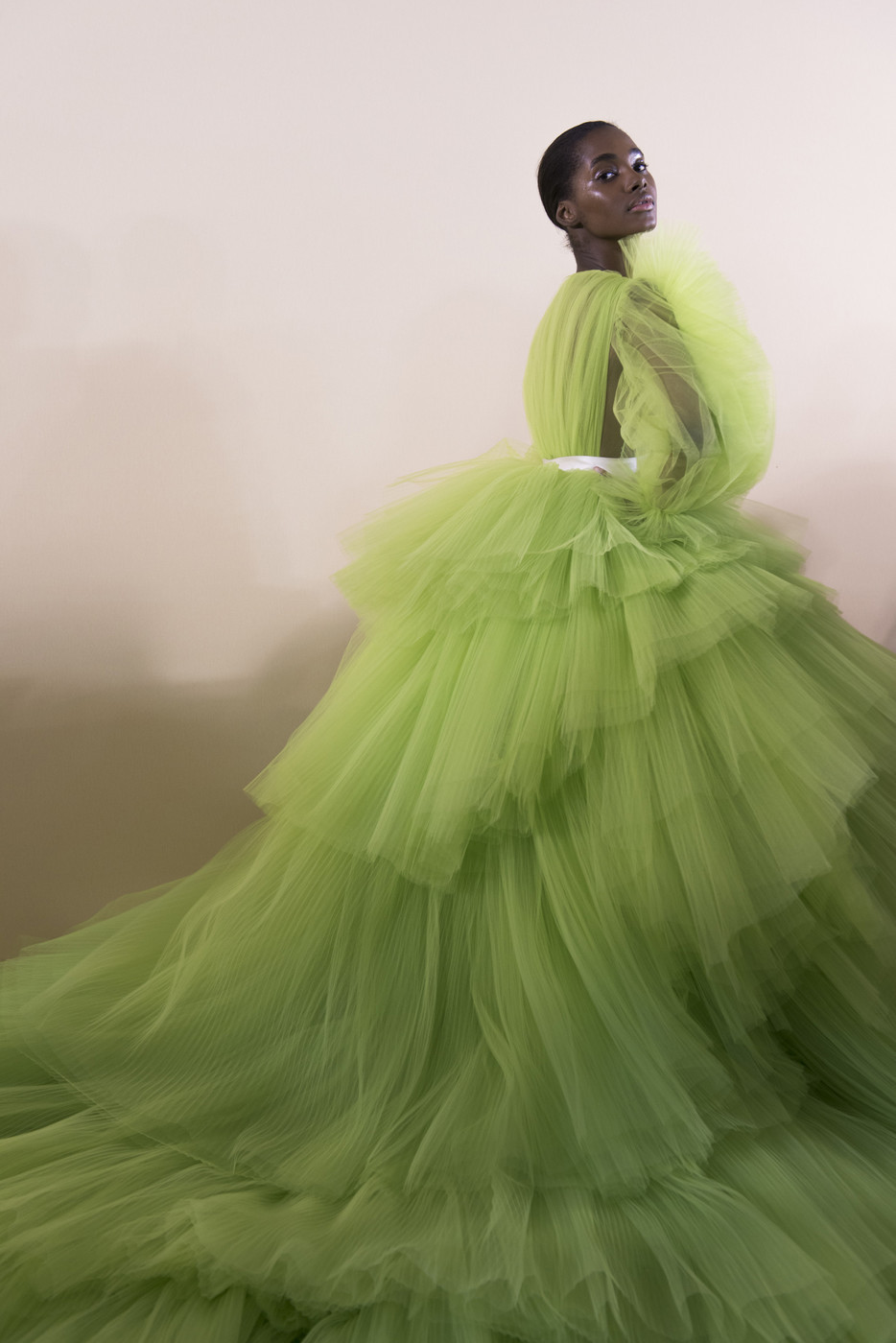 midnight-charm: Tami Williams backstage at Giambattista Valli Haute Couture Spring