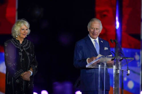 The Prince of Wales, The Duchess of Cornwall and other members iof the royal family attend the Plati