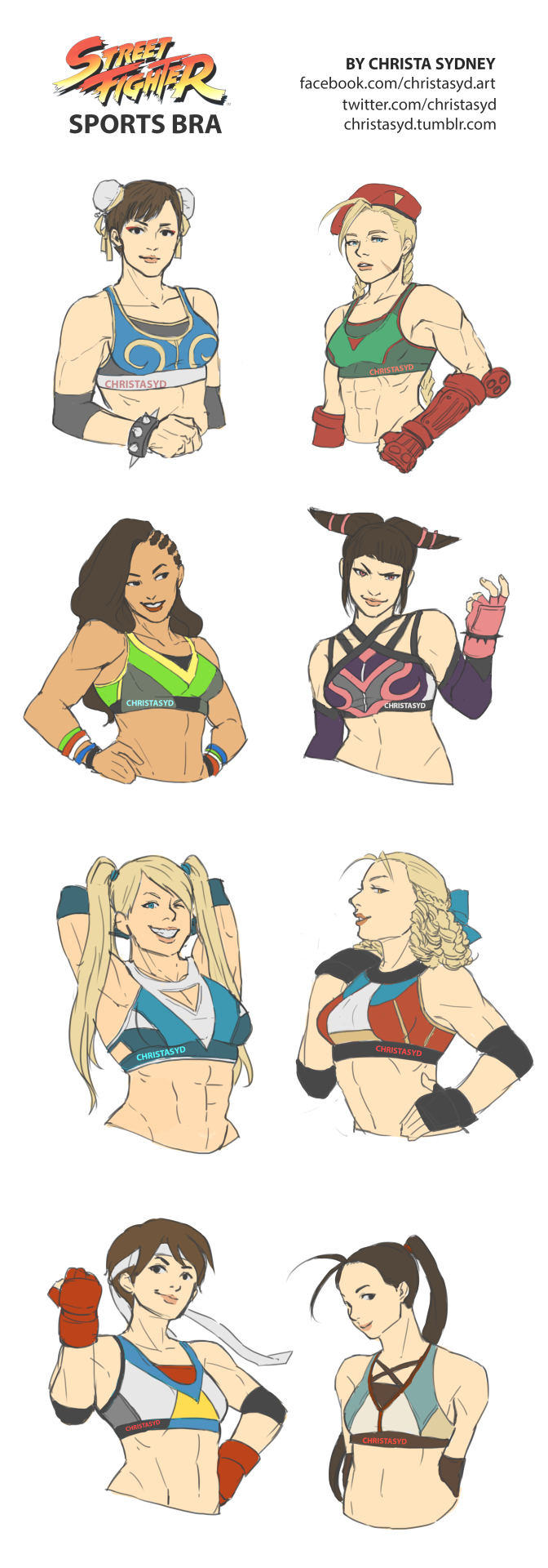 christasyd:  Street Fighter themed sports bras should be a thing.  Follow @christasydney,
