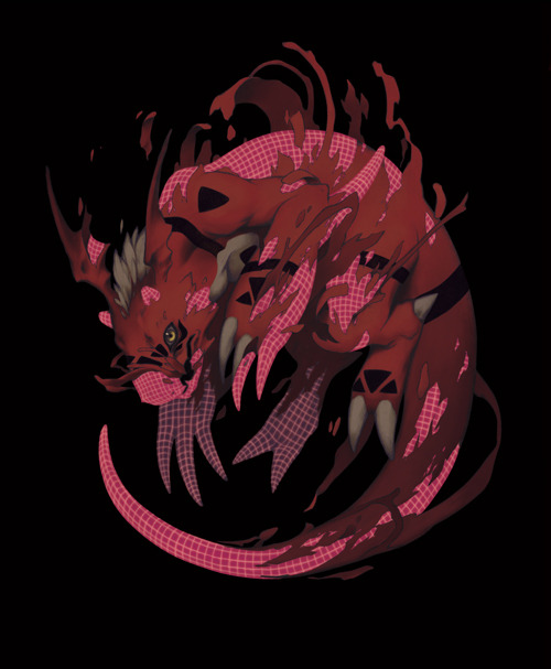 ashmackenzie:  I can finally post my piece for Pepper Breath, a Digimon fanzine! I adored the series when I was a kid and those starter digivolution sequences from season 3 absolutely blew me away, so this is a little tribute to that. If you’re interested