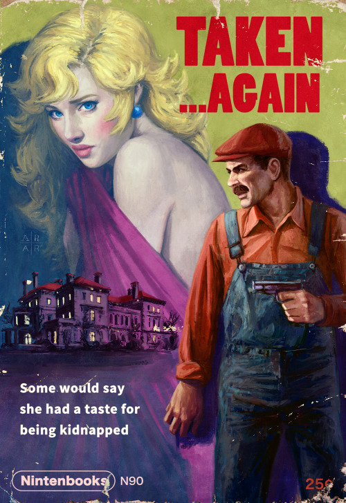 astoralexander: Nintenbooks + Androids Saga (faux) pulp covers Get Prints HERE