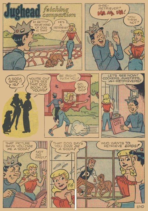 From Fetching Companion, Archie&rsquo;s Pal Jughead Annual #4 (1956).