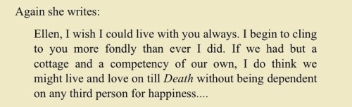 boykeats:hey gays, do you every just cry about the fact that charlotte brontë and ellen nussey were 