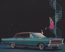 murdercycles:  Ford Galaxie 500 LTD. Luxury version of taxi cab. LOOK 1-26-1965