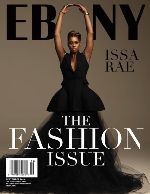 Issa Rae for Ebony Magazine Fall 2018. : Brian Bowen Smith Styling: Shiona Turini Makeup: Joanna Sim