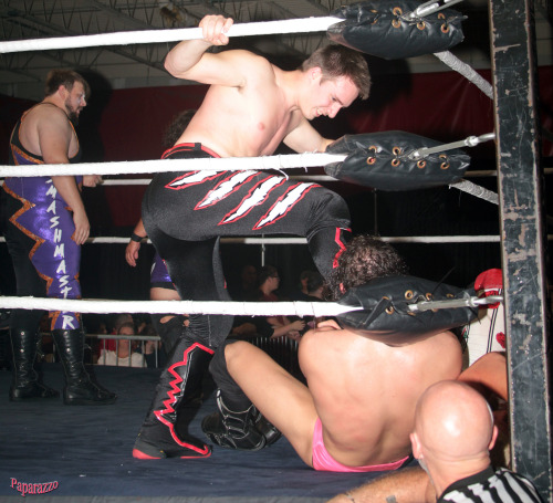Recent New England Pro Wrestling Academy graduate Chris Loggins making his debut vs. Ricky Smokes (f