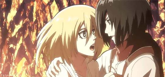tatakaeeren:Mikasa saving Historia *v* 