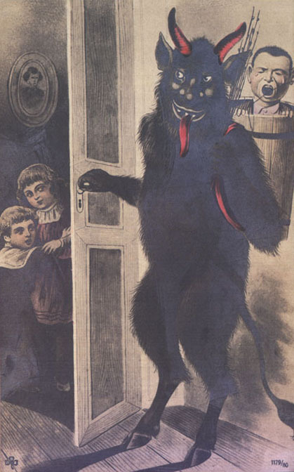 odditiesoflife:  Meet Krampus the Devil of Christmas  Half-goat, half-demon, all