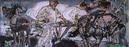 Mikula Selianinovich, 1910, Mikhail VrubelMedium: gouache,indianink,watercolor,paperhttps://www.wiki