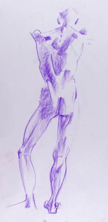 Life drawing. Nupastel