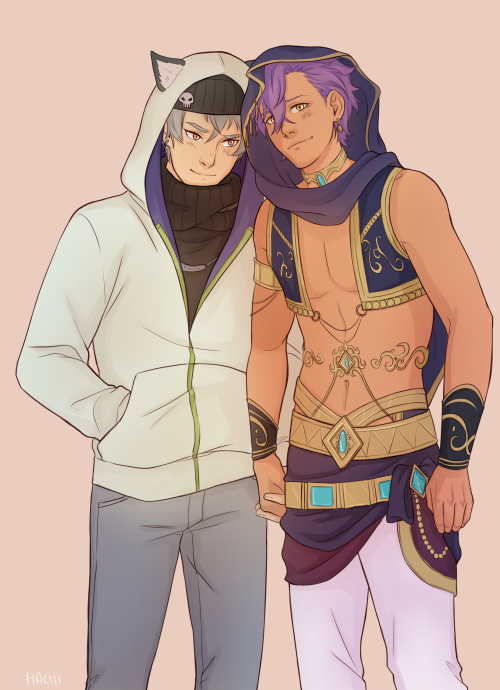 hachidraws: Commission for FairyTailHeaux of Adonis and Kouga - Thank you so much for letting me ind