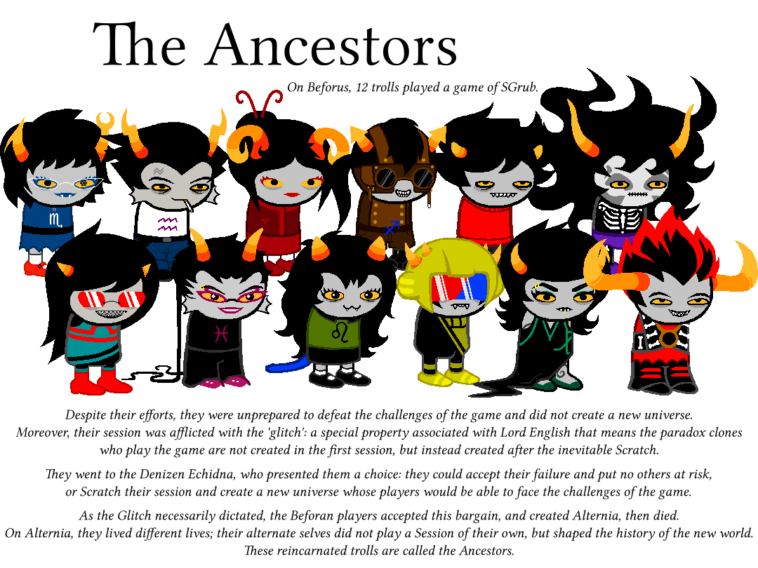 Homestuck Ancestors Sprites