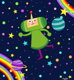 jacquelynkelly:  he’s a little space guy doin little space guy things! get this design on notebooks, travel cups, and other assorted stuff here do not delete my caption or repost under any circumstances