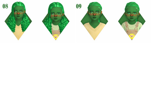 Hair Conversions by @dbasiasimbr in Jewl Refined pt 2Recolor of Daija Dreads Hair (2 versions), Lond