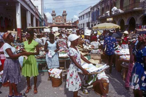 browngyalwriting: — Caribbean setting inspiration for a novel.Streets of Port-Au-Prince, Hait