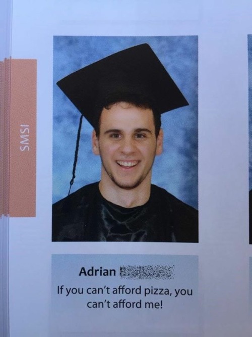 cravings:  my senior quote 🎓🍕💪