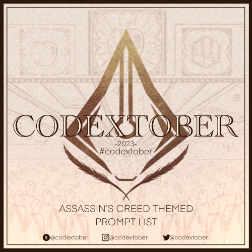 Its Back! Codextober Is An Assassins Creed Themed Creative Challenge For October.