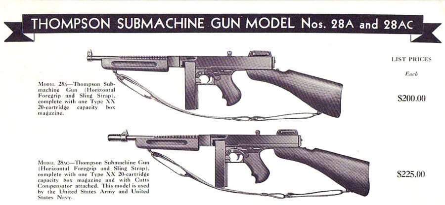 thompson sub machine guns for sale