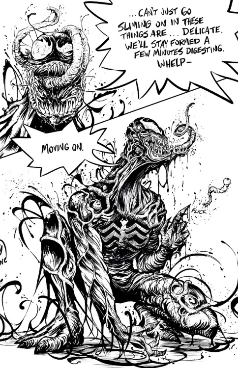 Venom story comic pitch, part from a larger idea. 