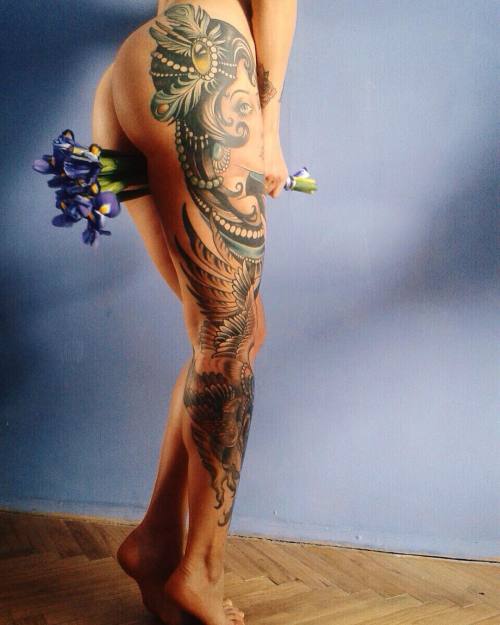 thatattoozone:    Mary La Tierra   