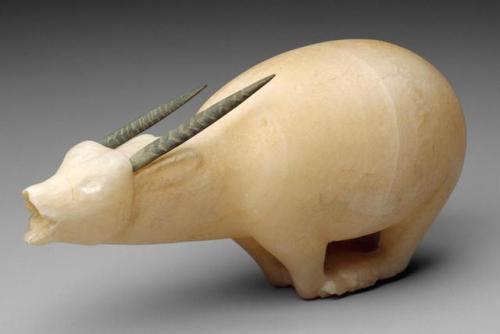 thatshowthingstarted:Vessel in the shape of a bound oryx, early 7th century B.C.Napatan PeriodMuseum