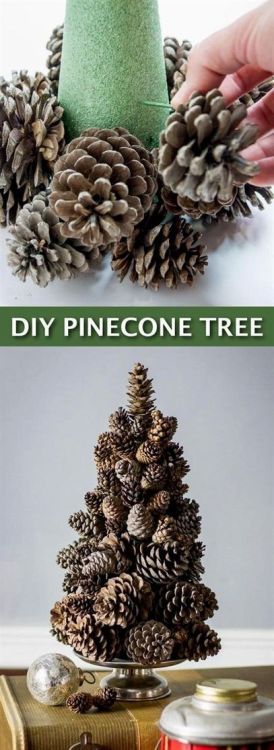 DIY Pinecone Christmas Tree