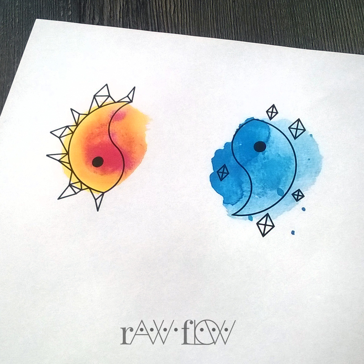 Tamas From Raw Af Yin Yang Sun Moon Tattoo Design Made For