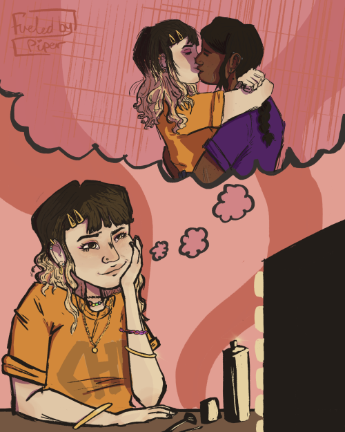 fueledbypiper: pjo femslash week: day 3 - dreams (close enough)I just think they’re neat  [Image d