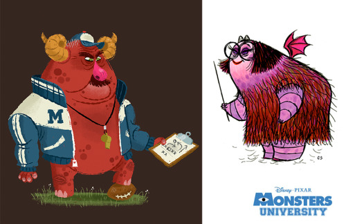 wannabeanimator:  Monsters University character development art 