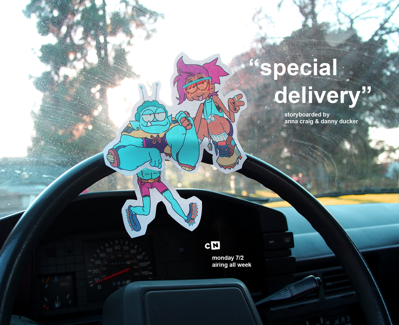 killapede:  my very first two episodes i storyboarded on OK KO! aired today!!! working