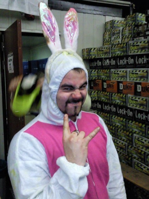 sust-in-peace:Original Disneyland mascot greets visitors as the park opens for the first time (1955, colorized)