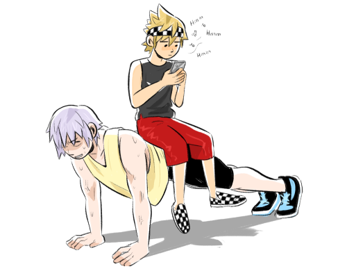 liverpepper:  Riku: Right.Roxas: Shut up, I’m trying to beat my high score.