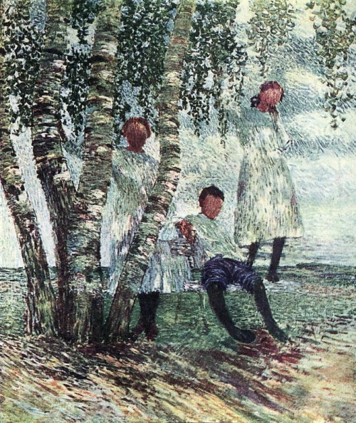 Under Birches, 1904, Igor Grabar