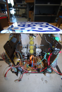 For ME218b, Smart Product Design Applications, our project was to create a robot capable of playing a live-action version of “battleship”.
Check out http://19FAC19furious.wordpress.com to read about my group’s solution and see our robot in action at...