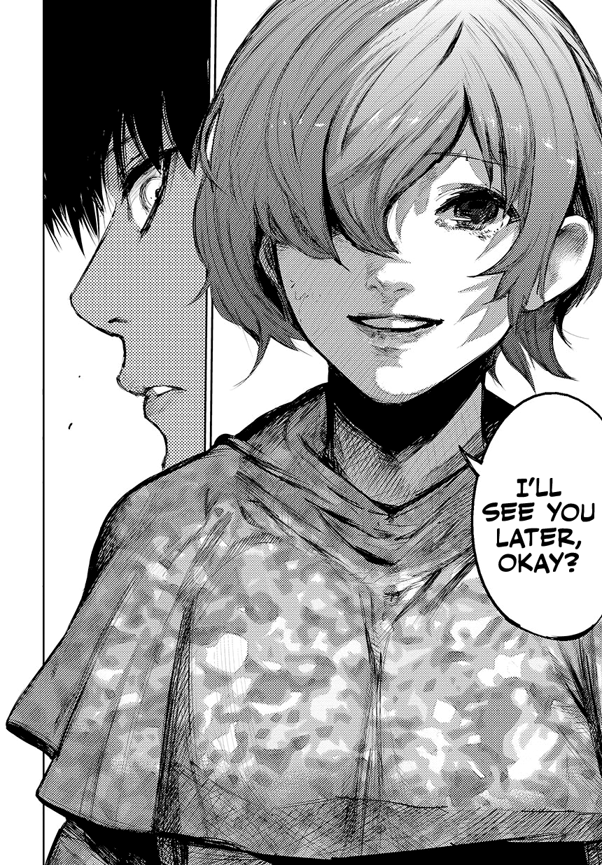 All Hail The Queen. — But in the manga you do see the outline of Touka's...