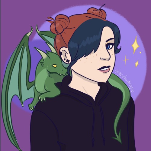 greyhawkrogue: me sitting down to come up with a new profile pic: okay but what if me,, with dragon,