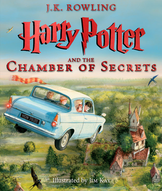 Harry Potter and the Chamber of Secrets illustrated edition debuts cover“It’s a bird! It’s a plane! It’s the Ford Anglia!
”
