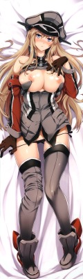 bismarck (kancolle) breasts dakimakura kantai