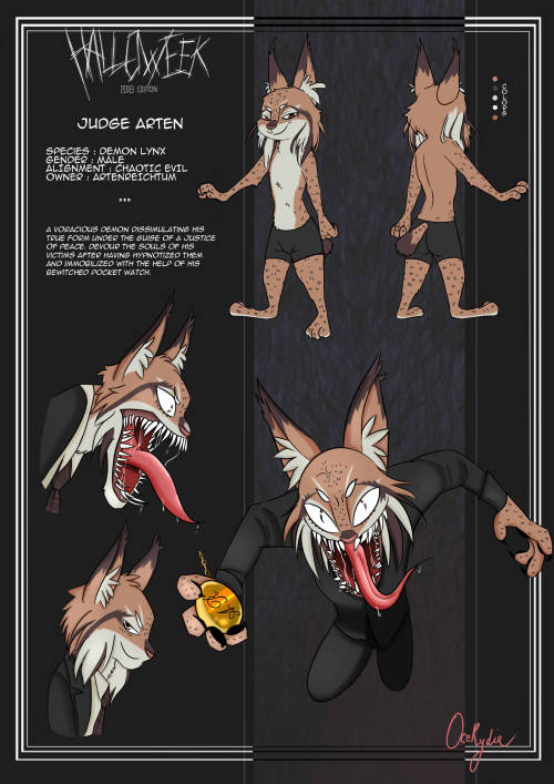  Character Sheet - Judge Arten [Commission] - By OceRydia [Commission from Arten Reichtum] Judge Art