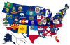 US States Flag Map.
More flag maps >>