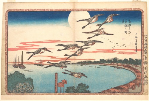 lionofchaeronea:Full Moon at Takanawa, Hiroshige, ca. 1831