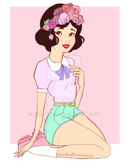 gameraboy:  Disney Princesses by kirachel,  lumpalindaillustrations on Tumblr  