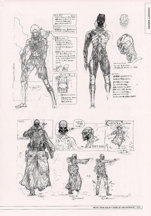 hypocriticalasshole - MGS4 Raiden Concept art. The top image is...