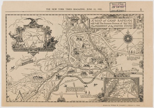 Campbell, William M. A map of Camp Rapidan, the summer retreat of the President of the United States