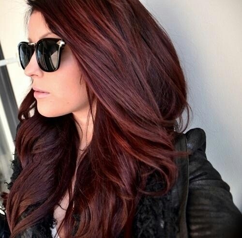 Light burgundy blonde hair