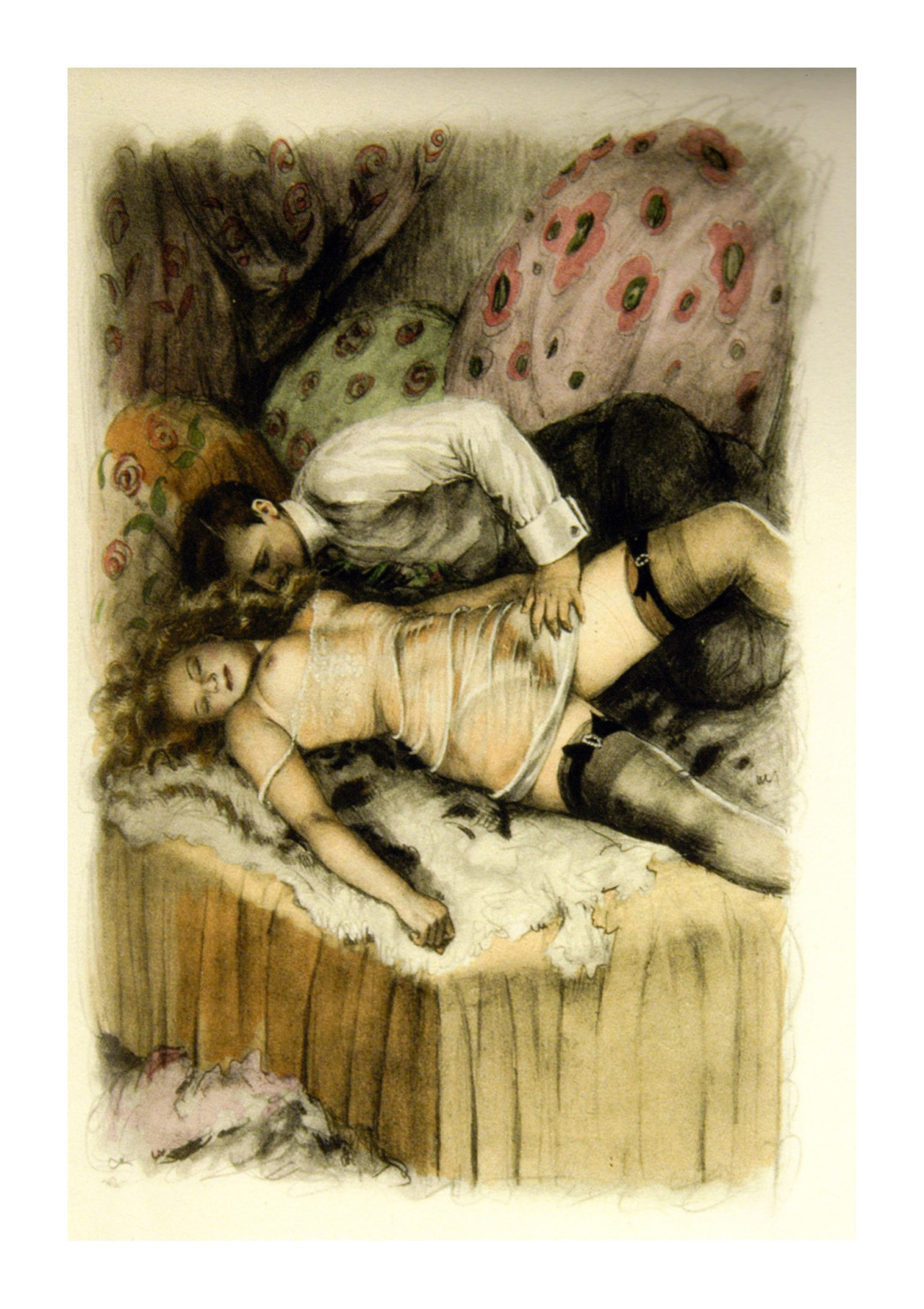 agracier:  a vintage erotic print …
