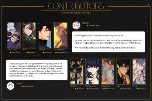 MEET THE CONTRIBUTORS!Thank you for your patience! We are delighted to finally announce our project 