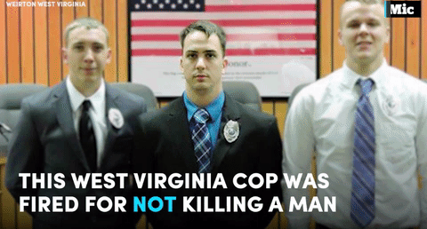 just-a-paperdollthatsall:thresholdofzero:the-movemnt:Mader is now working at getting a new job (x) follow @the-movemntKeep trying to toss around that ‘good cop’ narrative.This is what happens when you try and be good as a cop.  And this is why good
