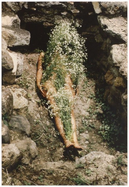 decreation:1) Ana Mendieta, ‘Silueta’ Works in Mexico, 1973–77/1991. Pigmented inkjet prints, four p