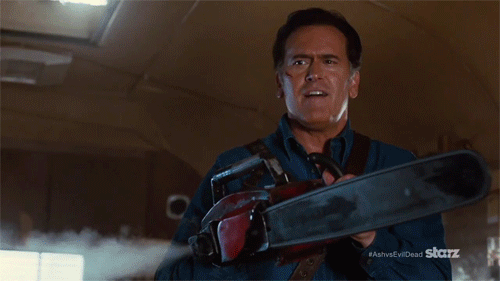 thedeaditeslayer: Excerpts from the new Ash vs. Evil Dead trailer [x]  Ganazas infernales!
